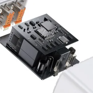 Kompaktná rýchlonabíjačka Baseus, 2xUSB, USB-C, PD, 3A, 30W - biela