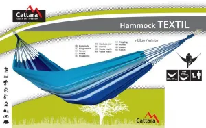 Hojdacia sieť Cattara TEXTIL 200x100cm modro-biela