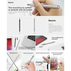 Baseus Golden Cudgel kapacitné stylus pero strieborné
