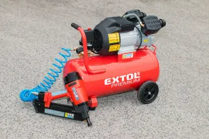 EXTOL PREMIUM 8895320 Kompresor olejový dvojvalcový, príkon 2,2kW, nádoba 50l, max. 8bar