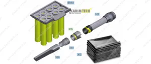 Kärcher Parts NT 301 Tact L - Diely komplet Diel: 321-Hose electrically conducting packaged NW