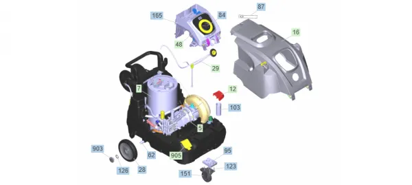 K5*EU HDS 8/18-4 CX - celok Diel: 902-Parna tryska TR 40050