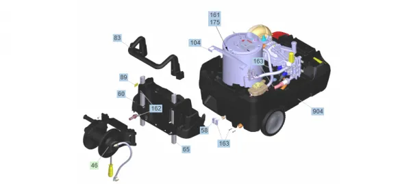 K5*EU HDS 8/18-4 CX - celok Diel: 902-Parna tryska TR 40050