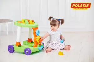 Wader - Polesie Molto Blocks 3 - vozík so stavebnicou zelené