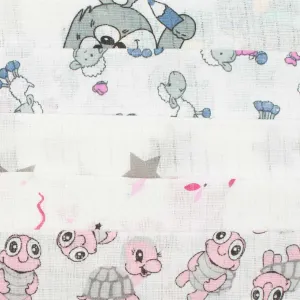 New Baby Bavlnené Plienky S Potlačou 10 Ks 