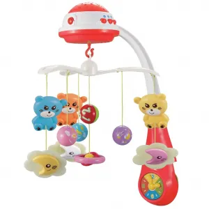 Baby Mix kolotoč nad postieľku s projektorom Mint Farba: Red