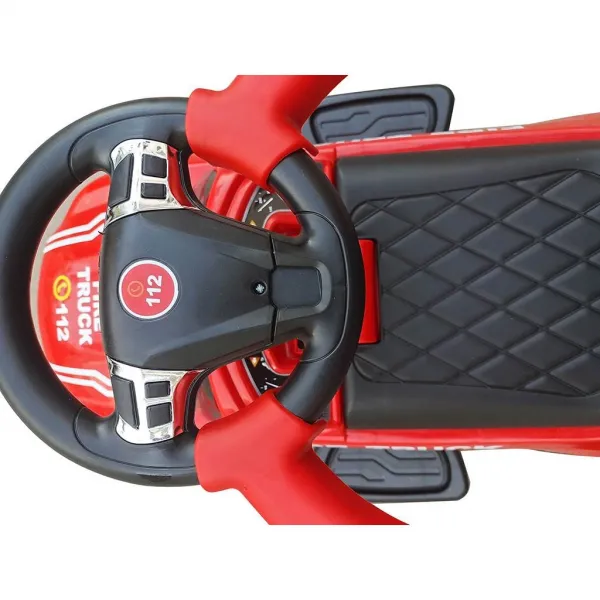 Detské odrážadlo so zvukom Baby Mix POLICE biele
