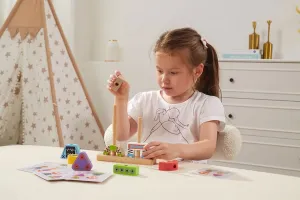 Drevené kocky Viga Robot