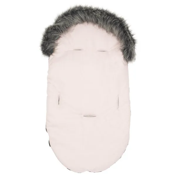 Detsky fusak NEW BABY s kožušinou dusty pink