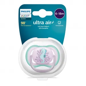 Dojčenský cumlík Ultra air  Avent 6- 18 mesiacov - 1 ks morský koník 6-18 m