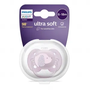 PHILIPS AVENT - Cumlík Ultrasoft Premium 6-18m fialová 1 ks