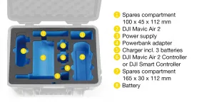 B&W OUTDOOR CASES Prepravný kufor pre DJI Air 2S / Mavic Air 2 - pre verzie Fly More Combo 114743