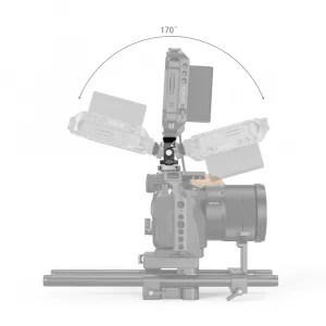 SmallRig Swivel and Tilt Adjustable Monitor Mount with Cold Shoe Mount 2905 2100