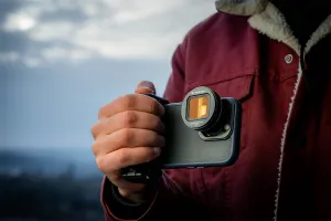 Freewell Sherpa anamorfný objektív Gold Streak s filtrami pre iPhone 13/14 FW-SH-GLDANM