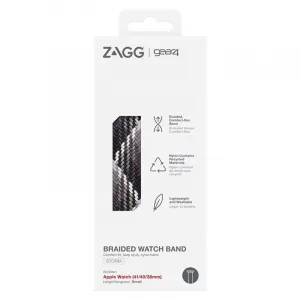 ZAGG GEAR4 Řemínek Apple Watch 41/40/38mm SM šedá/melír