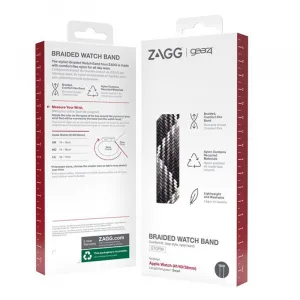 ZAGG GEAR4 Řemínek Apple Watch 41/40/38mm SM šedá/melír