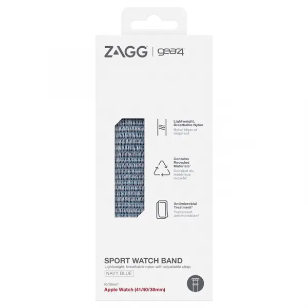 GEAR4 remienok Sport Watch Band pre Apple Watch 38/40/41mm - Navy Blue ZG705009513