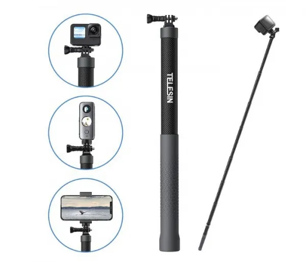 Stablecam Prodlužující selfie tyč na kameru Insta360 X3 / X2 / One RS (3m) 1INST389