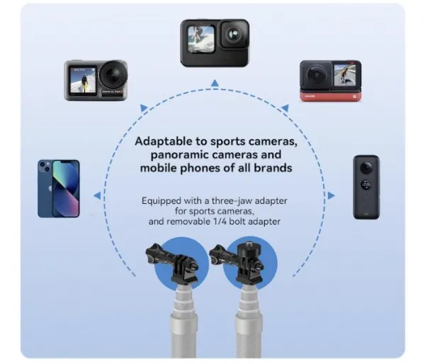 Stablecam Prodlužující selfie tyč na kameru Insta360 X3 / X2 / One RS (3m) 1INST389