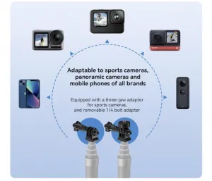Stablecam Prodlužující selfie tyč na kameru Insta360 X3 / X2 / One RS (3m) 1INST389