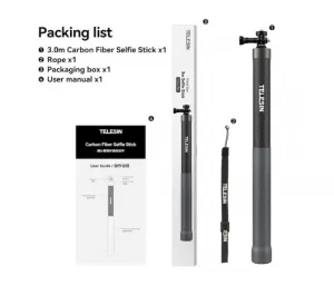 Stablecam Prodlužující selfie tyč na kameru Insta360 X3 / X2 / One RS (3m) 1INST389