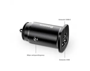 Baseus Square PPS QC4.0 / PD3.0 5A 30W autonabíjačka (čierna) 018453