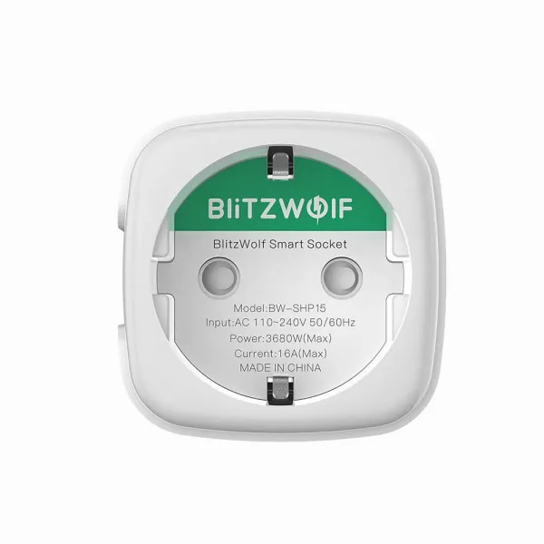 Blitzwolf BW-SHP15 Smart inteligentná zásuvka ZigBee 3680W, biela (BW-SHP15)