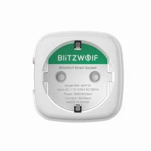 Blitzwolf BW-SHP15 Smart inteligentná zásuvka ZigBee 3680W, biela (BW-SHP15)