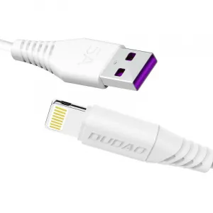 USB kábel pre Lightning Dudao L2L 5A, 2m (biely) 039462