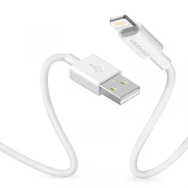 USB kábel pre Lightning Dudao L1L 3A 1m (biely) 039454