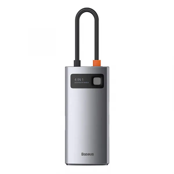 Hub 4v1 Baseus Metal Gleam Series, USB-C na USB 3.0 USB 2.0 HDMI USB-C PD Varianta: uniwersalny