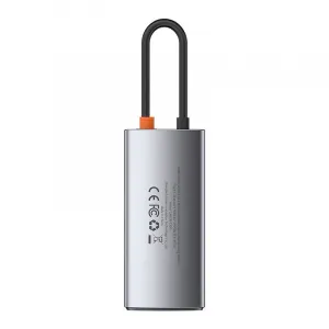 Hub 4v1 Baseus Metal Gleam Series, USB-C na USB 3.0 USB 2.0 HDMI USB-C PD Varianta: uniwersalny