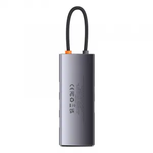 Hub 6w1 Baseus Metal Gleam Series, USB-C až 3x USB 3.0 + HDMI + USB-C PD + VGA 035210