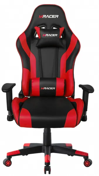 MERCURY Herná stolička MRacer koženka, čierno-červená