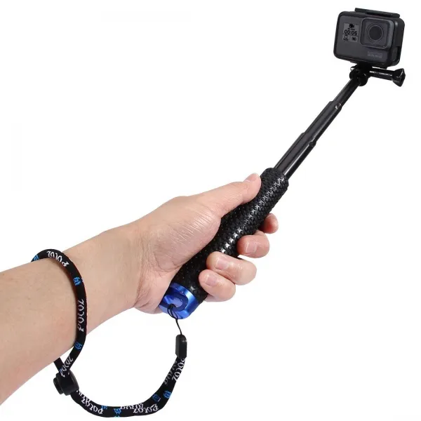 Puluz Selfie Stick pre akčné kamery (čierna) 018665