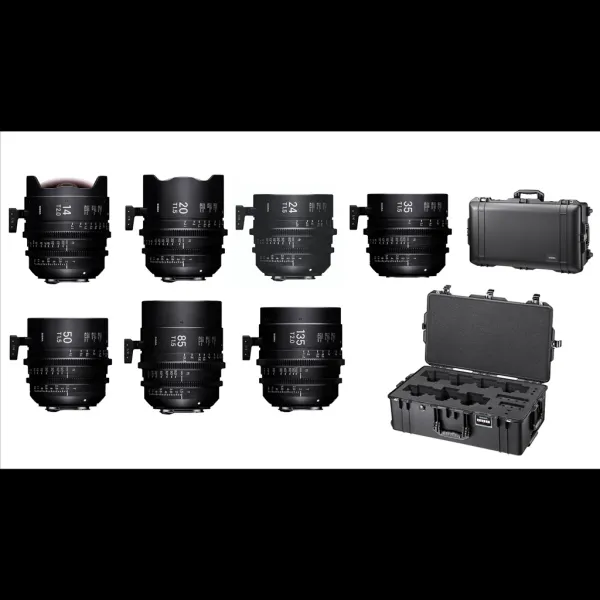 SIGMA CINE KIT 004 + kufor PMC-004 FL F/CE METRIC Fully Luminous pre Canon EF 90021100
