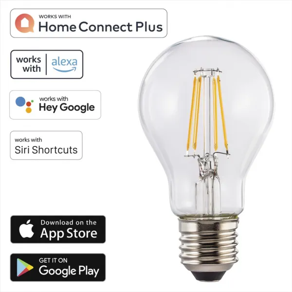 Hama SMART WiFi LED žiarovka, E27, 7 W,  stmievateľná 85395200