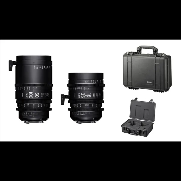 SIGMA CINE KIT 001 + kufor PMC-001 FL F/VE METRIC Fully Luminous pre Sony E 90021100