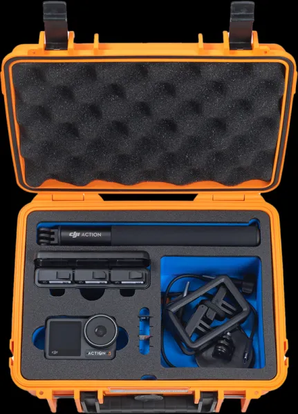BW B&W Cases Type 1000 for DJI Osmo Action 3, Orange