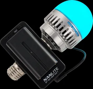 Nanlite NPF Battery Adapter with E27 Head