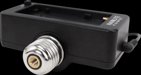 Nanlite NPF Battery Adapter with E27 Head
