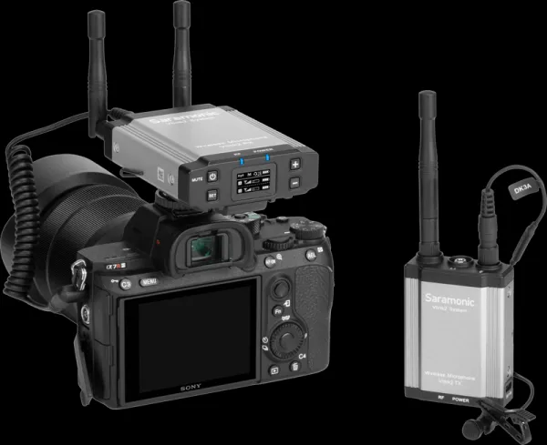 Saramonic Vlink2 Kit1, 2.4GHz dvoucestný komunikační bezdrátový mikrofonní systém (TX+RX)