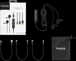 Saramonic LavMicro+DC Lavalier Mic (iOS devices, Android devices and Mac/PC)...