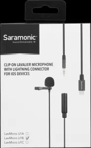 Saramonic LavMicro U1B Lavalier mic for w/ lightning connector for (6M)
