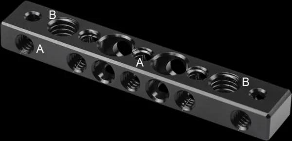 SmallRig 1091 Cheese Bar w/ 1/4" & 3/8" Screw Hole