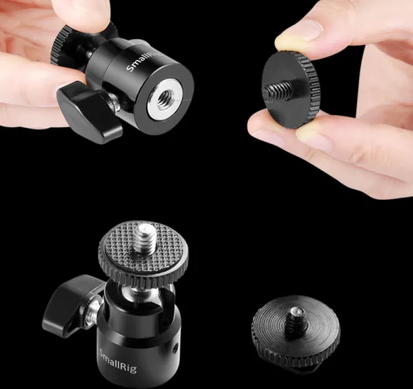 SmallRig 2059 Camera Cold shoe -Ballhead-1/4"Sc 2P