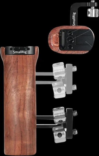 SmallRig 2093 Handle Wooden Universal Side