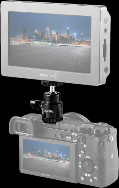 SmallRig 761 Cold shoe mount - Ballhead 1/4" screw