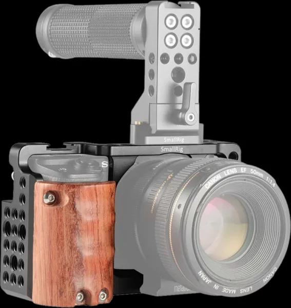 SmallRig 2082 Cage w/ Wood Handg for A6000/6300