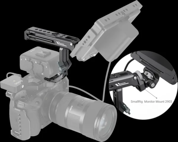 SmallRig 3082 Top Handle For Sony XLR K1M/K2M/K3M & Panasonic XLR1 Adapter
